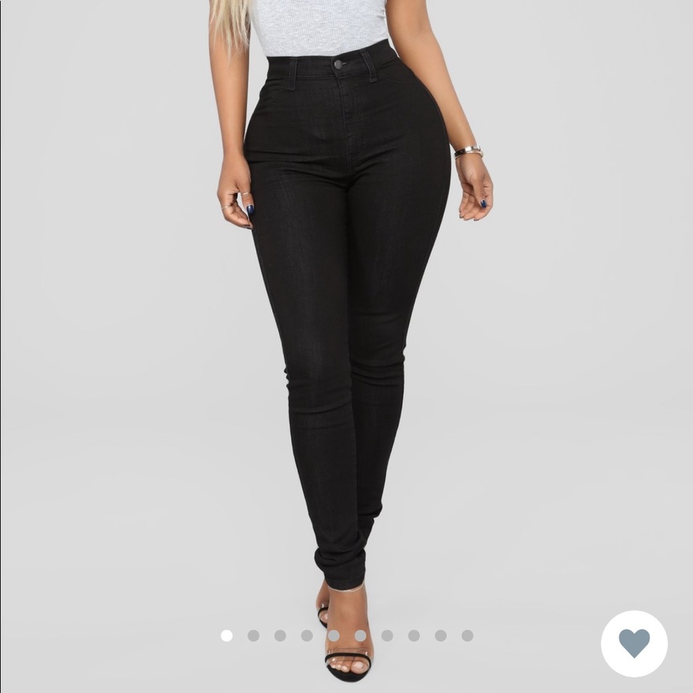 Black High Waist Skinny Jeans